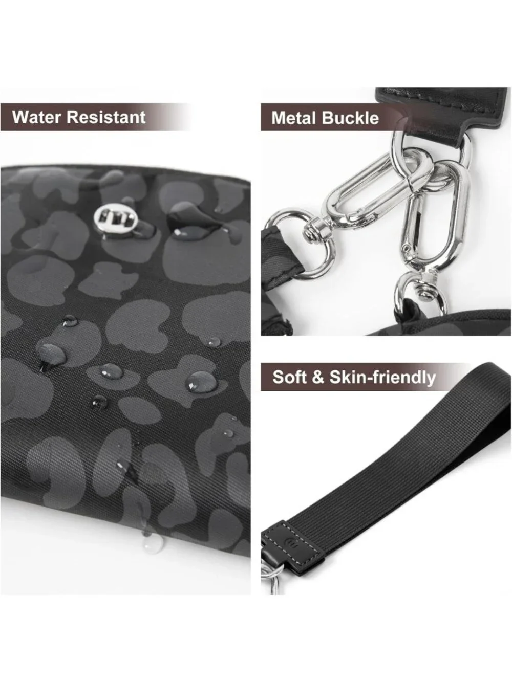 Mini Zip Around Keychain Wallet for Women - Detachable Wristlet & Coin Purse